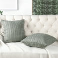 thumbnail image 3 of Home Soft Things 2 Piece Cable Knit Throw Pillow Cover - Ghost Gray - 20" x 20", 3 of 7