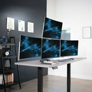 VIVO Steel Quad Monitor Desk Mount Adjustable 3 + 1 Stand | 4 Screens up to 32