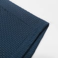 thumbnail image 6 of LIIPEE Girls Kids Solid Color Drawstring Waist Waffle Knit Casual Shorts For Summer Daily Wear Outdoor Activities School Casual Outings Blue 7-8 Years, 6 of 9