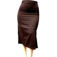 thumbnail image 5 of Womens Plus Size Dressy Office Work Maxi Skirt High Waisted Long Stretch 14 to 24, 5 of 8