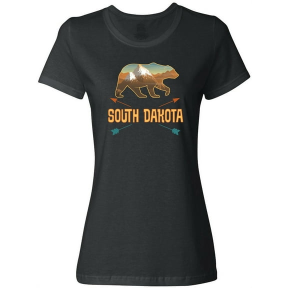 Inktastic South Dakota Vacation Bear Silhouette Women's T-Shirt