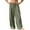Army Green #9, variant on Dresfit Lounge Pants Men Wide Leg Linen Pants Spring 2026 Drawstring Big and Tall Trousers with Back Pockets Lightweight Loose Baggy Vacation Pant Black XL