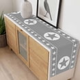 thumbnail image 4 of Western Star Ethnic Table Runner - 108 Inch Long, Kitchen Dining Table Runner Dresser Scarves, Grey Texas Ethnic Stars Tribal Art Farmhouse Decor for Coffee Tables Wedding Party Banquet, 4 of 8