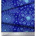 thumbnail image 2 of Soimoi Blue Cotton Cambric Fabric Artistic Geometric Printed Craft Fabric by the Yard 56 Inch Wide, 2 of 3