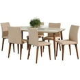 thumbnail image 1 of Manhattan Comfort Charles 7 Piece Dining Set in Off White and Beige, 1 of 7