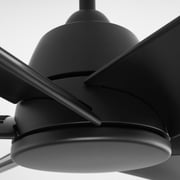 Quorum International 35846-59 Spree 84 6 Blade Indoor / Outdoor Led Ceiling Fan - Black