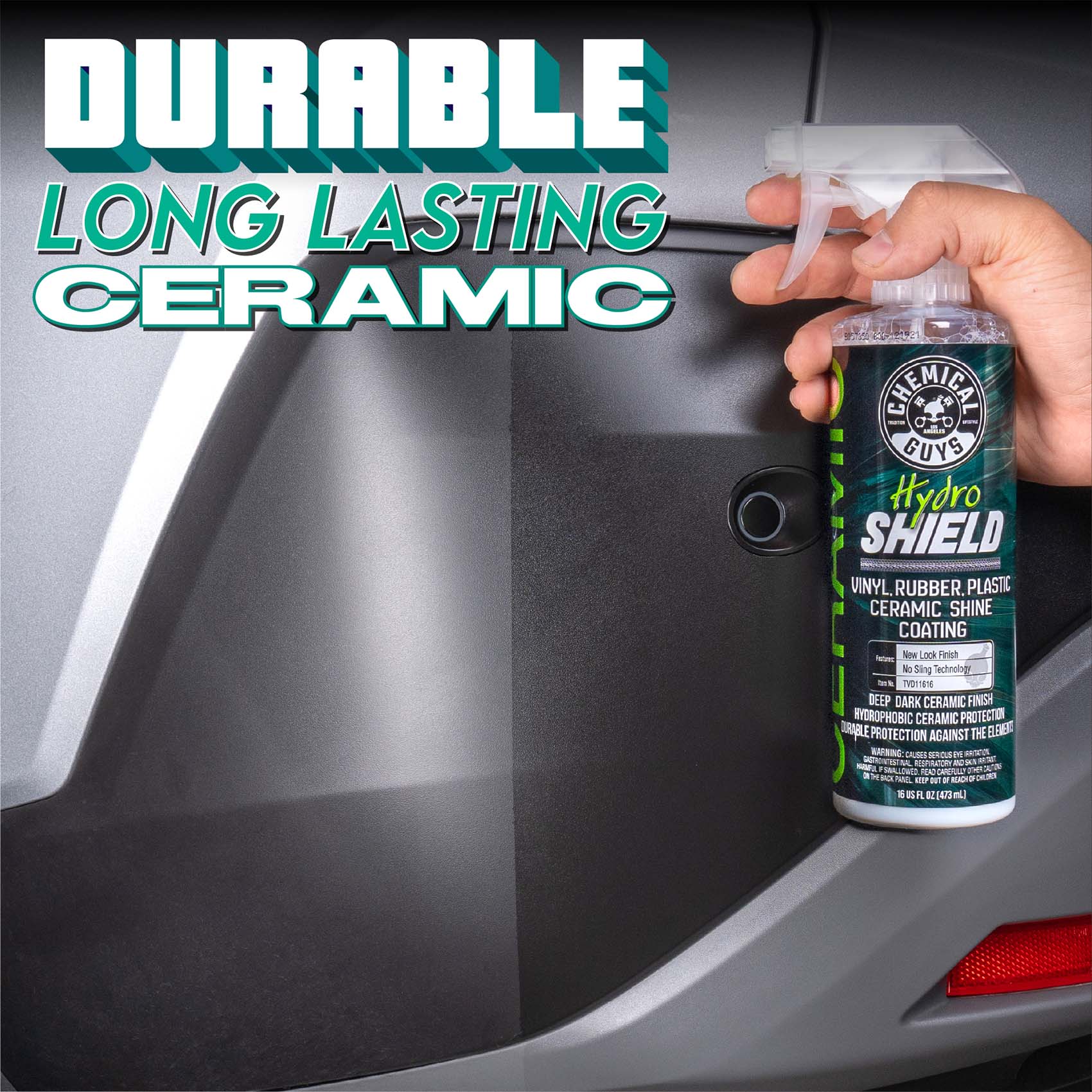 Chemical Guys HydroShield Vinyl Rubber Plastic Ceramic Coating 16oz photo 2