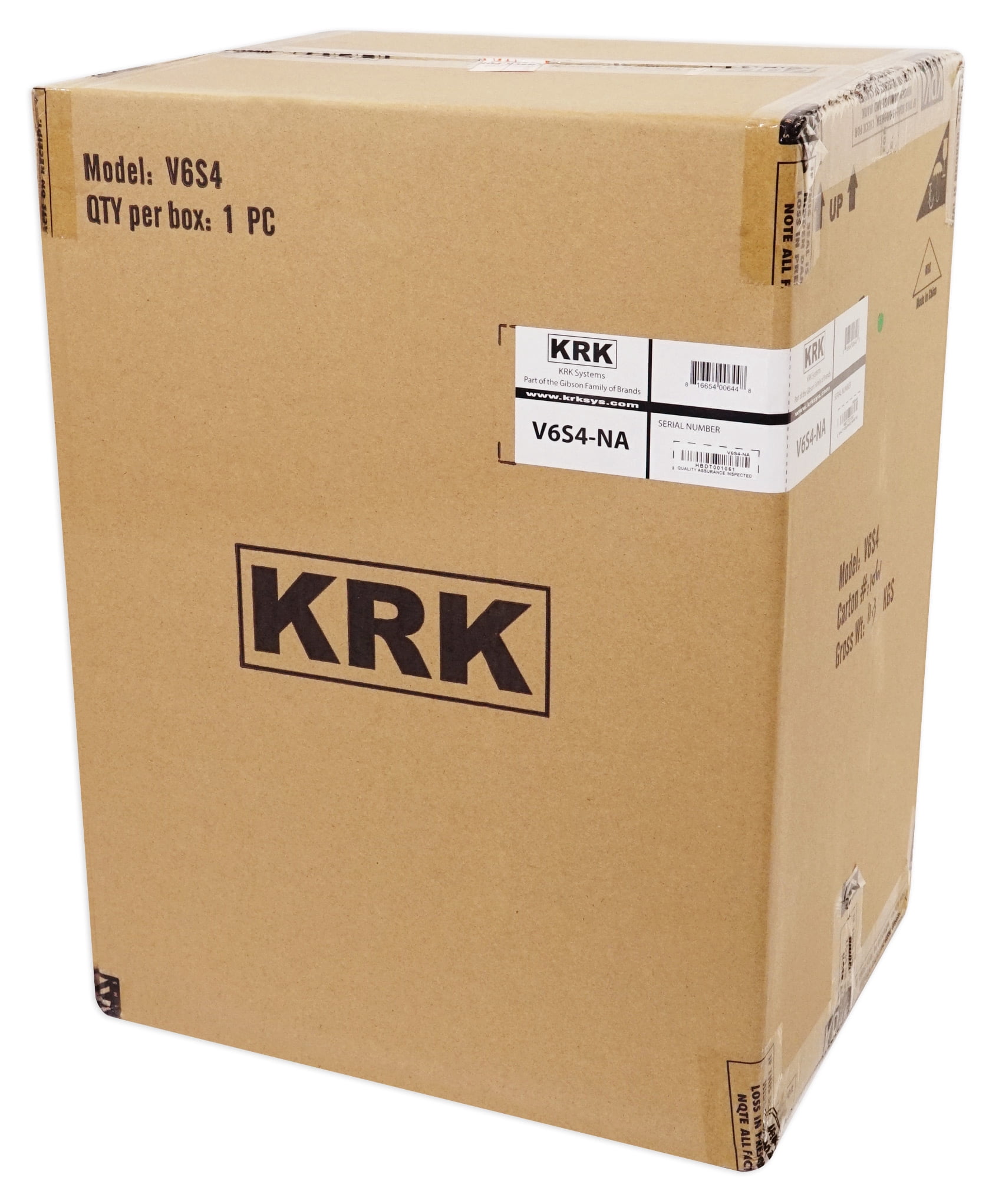 KRK V6S4-NA 6" Powered Studio Monitor+Condenser Mic+Audio Technica Headphones