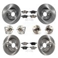 thumbnail image 1 of Transit Auto Front Rear Hub Bearings Assembly Disc Brake Rotors and Semi-Metallic Pads Kit (10Pc) for Car 2005-2010 Volvo S40 V50 with 300mm Diameter Rotor AWD - Left Right Side KBB-108973, 1 of 11