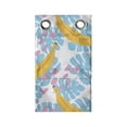 thumbnail image 1 of Tropical Hanging Pocket Organizer, Monstera Leaves Bananas and Paint Spots in Pastel Colors Summer Vibes, Printed Polyester Storage Bag with Pockets, 9" x 27", Sky Blue Mustard Blush, 1 of 2