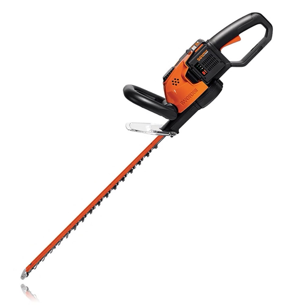Worx WG291 56V 24 Inch Lithium Ion Cordless Hedge Trimmer with Battery