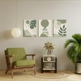 thumbnail image 2 of HOMEOART 3 Piece Boho Wall Art Prints Mid Century Modern Home Decor Paintings Abstract Geometric Wall Art Framed Ready to Hang (Sage Green), 2 of 11