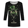 thumbnail image 3 of St Patricks Day Sweatshirt Women Shamrock Crewneck Long Sleeve Tops Irish Lucky Charm Pullover Graphic Shirts, 3 of 5