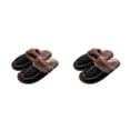 thumbnail image 3 of Minnieouse Zapatillas de casa, suministros de invierno, zapatos cálidos, accesorios impermeables para el hogar, calentador de estilo coreano, Negro 29 (43-44) 2piezas, 3 of 6