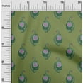 thumbnail image 1 of oneOone Cotton Cambric Fabric Leaves & Floral Block Printed Fabric 1 Yard 56 Inch Wide, 1 of 4