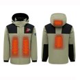 thumbnail image 2 of RXIRUCGD USB Intelligent Constant Temperature Heated Windproof Plus Size Coat For Men And Women Winter 4 Heated Jacket Coat( Army Green, Size:2XL ), 2 of 5