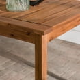 Acacia Wood Patio Simple Dining Table Brown