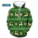 thumbnail image 5 of Sudadera con capucha con estampado de copos de nieve y renos de Feliz Navidad para hombres y mujeres, sudadera con capucha holgada de gran tamaño con estampado 3D para hombres, 5 of 5