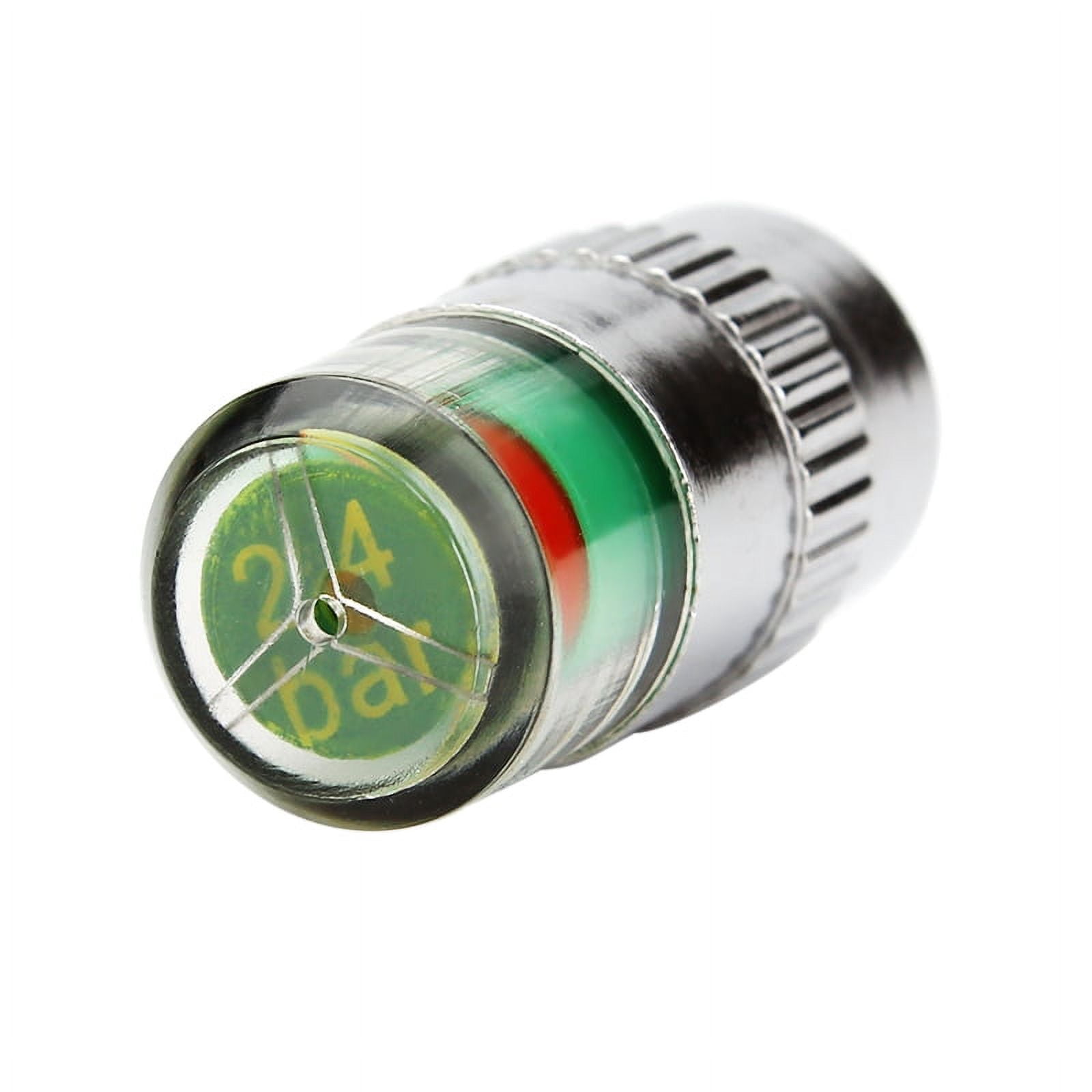 Ladcaser Car Tire Pressure Monitor Valve Stem Cap (2.0-2.3bar) For Automobiles Motorcycles Bicycles