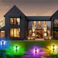 thumbnail image 4 of Garden Solar Lanterns, Color Changing, Automatic Switch, Weather Resistant For Outdoor Decor, High Quality Material, 4 Pack, 4 of 6