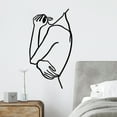 thumbnail image 2 of Tanelorn - Hug - Black Decorative Metal Wall Accessory, 2 of 6
