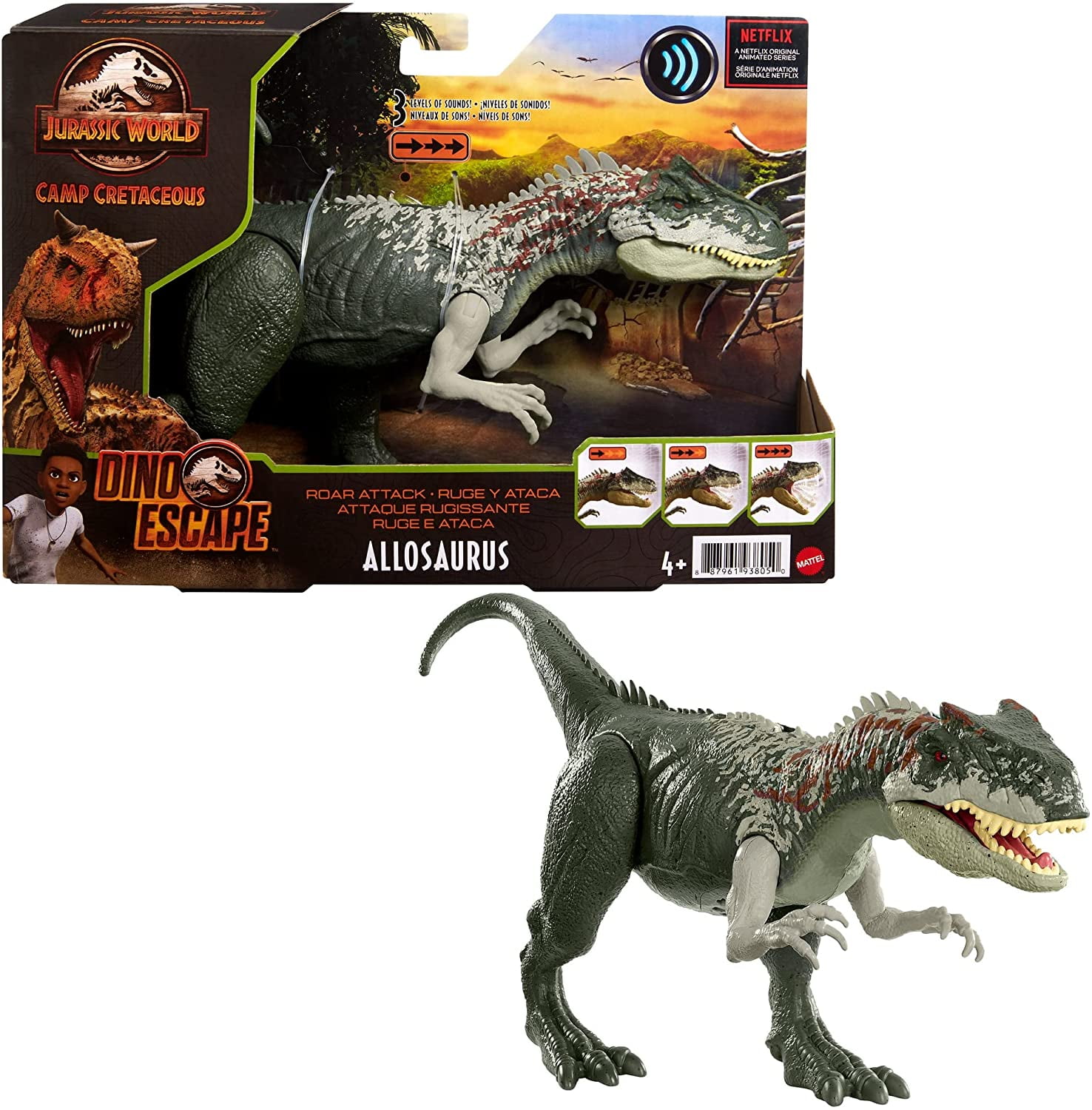 Jurassic World Park Allosaurus Dinosaur Action Figure Model Toy For Children 