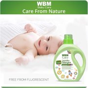 WBM Baby Liquid Laundry Detergent, Total 100 Loads, Unscented 3x Concentrated Detergent,34 fl oz/Each, 2 PK