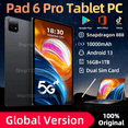 thumbnail image 2 of Tableta Pad 6 Pro versión global 2024 Snapdragon 888 Android 13 16 GB 1 TB Dual SIM 10 núcleos WPS Bluetooth 5G Red Mi Tablet PC, 2 of 5
