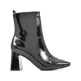 thumbnail image 2 of SEVEN DIALS Womens Black Back Pull Tab Side Gore Cushioned Newton Square Toe Flare Zip-Up Booties 8.5 M, 2 of 4