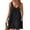 28# Black, variant on Womens Casual Sun Summer Dresses Swiss Polka Dot Beach Cover Up V Neck Tank Dress with Pockets Blue S
