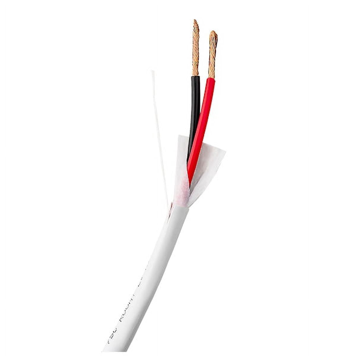 OSD 16/2 Speaker Wire Outdoor Rated Copper CL2/CL3 In Wall Direct Burial Oxygen Free, White 500ft