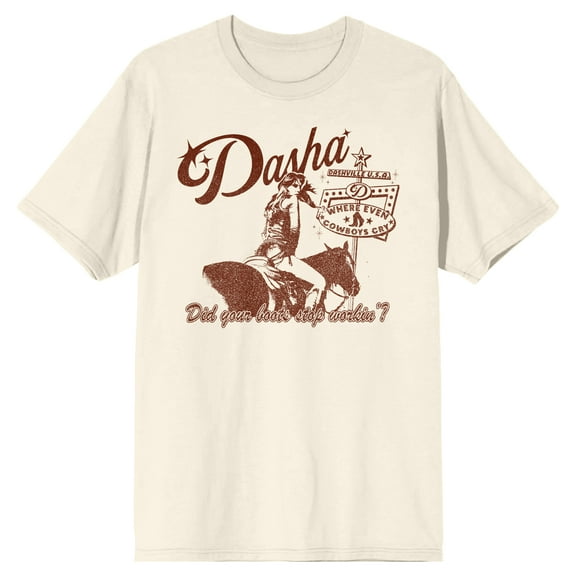 Dasha Did Your Boots Stop Workin'? Men's Natural Short Sleeve Tee-3XL