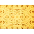 thumbnail image 1 of Ahgly Company Machine Washable Indoor Rectangle Oriental Yellow Traditional Area Rugs, 7' x 10', 1 of 4