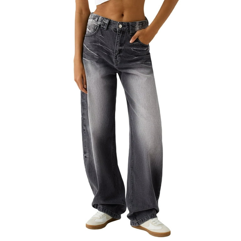 Tittly Palazzo Pants Jeans for Women Low Jeans For Women Mom Jeans