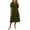 Army Green, variant on YuXingFu Cotton Dresses for Women Plus Size Maxi V-Neck Plus Size Womens Dress Short Sleeve for Beach Long Casual Summer White S