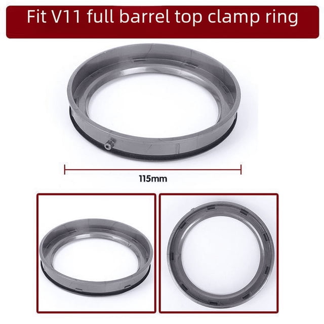 Adaptado para aspiradora Dyson V10V11, anillo de goma para cubo de polvo, cubierta de barril transparente, anillo de sellado, caja de basura, accesorios delgados.