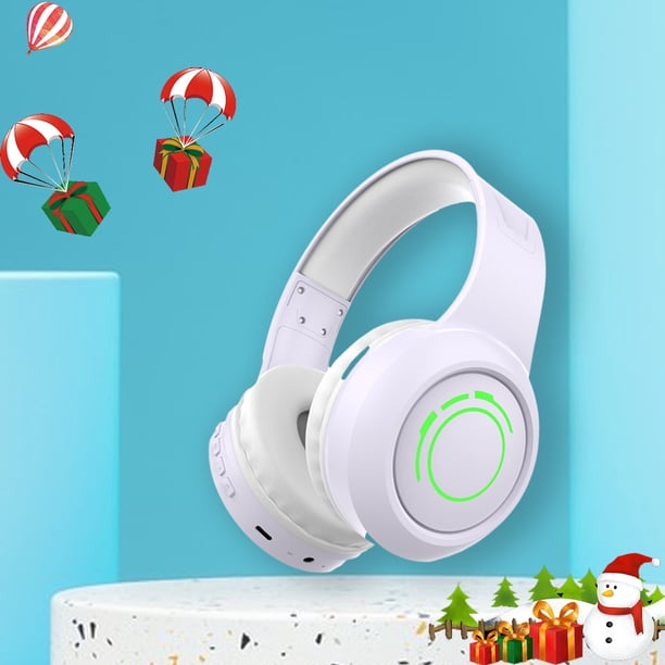 Auriculares Bluetooth, los nuevos auriculares inalámbricos Bluetooth de diadema con luz LED son cómodos de usar, modernos y versátiles, con una batería de larga duración.