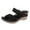 Black, variant on Anuirheih Slippers for women, Summer Women's Sandals Casual Slip-On Wedge Open Toe Summer Sandal(Black)