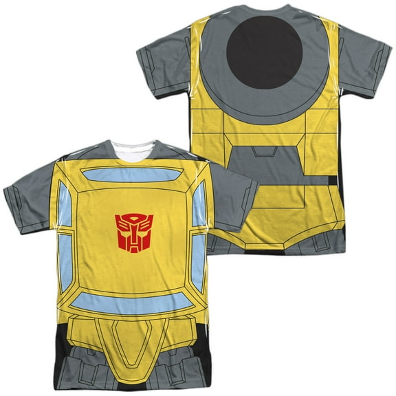 Transformers Bumblebee Unisex Adult Sublimated Costume T Shirt (Front/Back), Medium