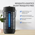 thumbnail image 4 of Bug Zapper, 4000V High Powered Electric Mosquito Zapper, Fly Trap for Indoor and Outdoor, Waterproof Mosquito Killer with 15W Mosquito Light Bulb for Home, Bedroom, Kitchen, Office, Backyard, 4 of 7