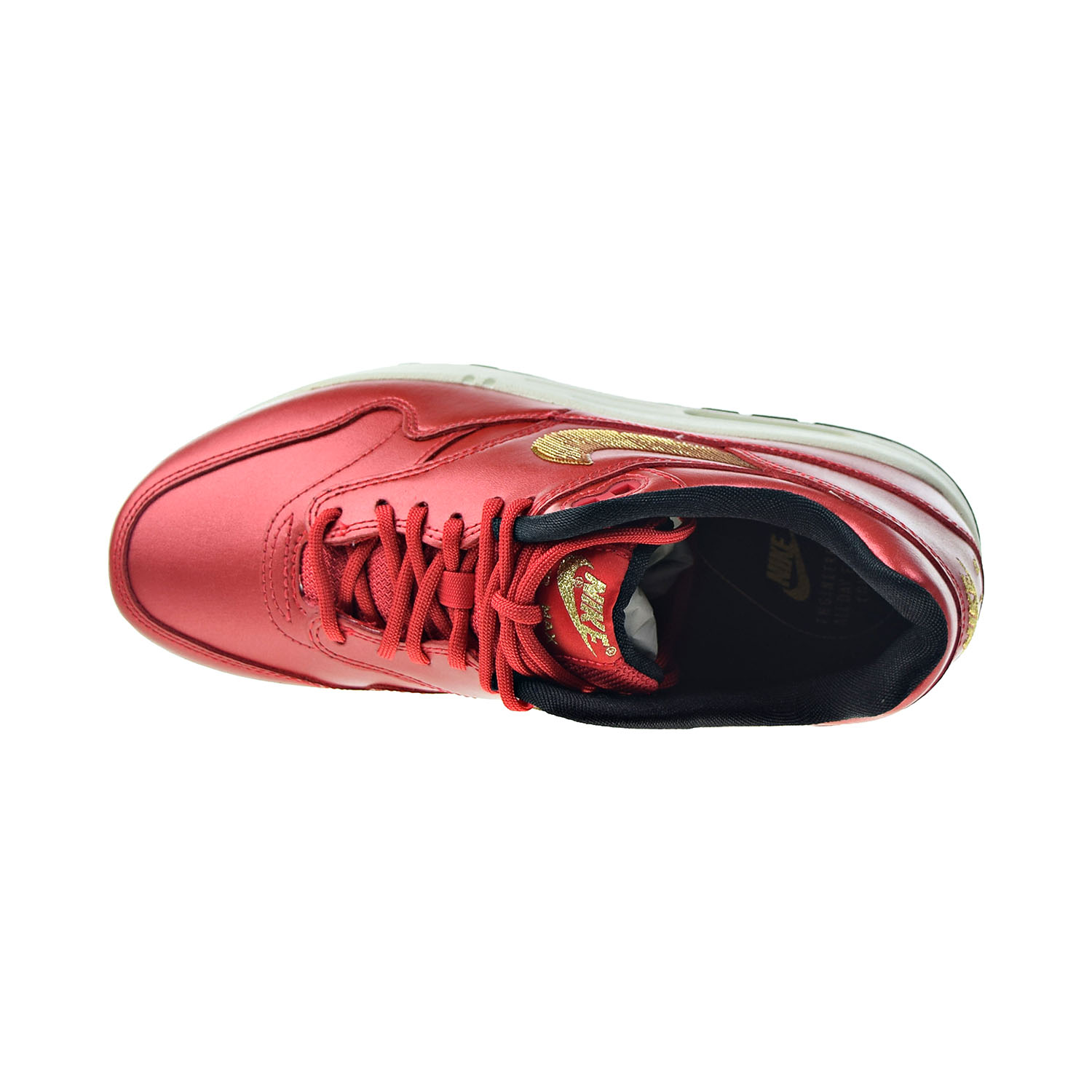 Nike Air Max 1 Women's Shoes University Red-Metallic Gold ct1149-600 - image 5 of 6