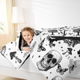 thumbnail image 4 of Homewish Gothic Skeleton Full Size Comforter Sets,Spooky Skull Bedding Comforter Set,Boho Butterfly Mushroom Bedding Sets For Boys Girls,Luxury Bedroom Decor Reversible,3pcs, 4 of 8