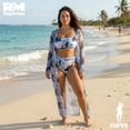 thumbnail image 2 of Traje de Baño 3 Piezas Bikini Pareo Bata Talla Grande Mujer lila 0XL, 2 of 5