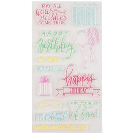 UPC: 0191518379211 | Happy Birthday Clear Stamps by Recollections™