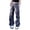 czb# Grey329, variant on CUZIBR Girls Solid Color Cargo Pants Elastic Drawstring Waist Big Side Pockets Adjustable Loose Wide Leg Kids Streetwear Trousers,Grey,7-8 Years