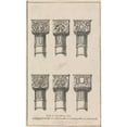 thumbnail image 2 of Henry Swinburne 12x18 Gold Ornate Wood Frame and Double Matted Museum Art Print Titled - Six Capitals of Columns in the Court of Lions in the Alambra of Granada (1775 to 1776), 2 of 4