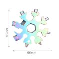 thumbnail image 2 of Llave de copo de nieve multifuncional, herramienta de acero octogonal hexagonal ligera, rodamiento, Mini llave Universal, 2 uds. Rojo Verde  Cocina, Decoración y Otros, 2 of 4