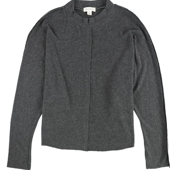 Treasure & Bond Womens Ribbed Pullover Sweater, Grey, X-Large
