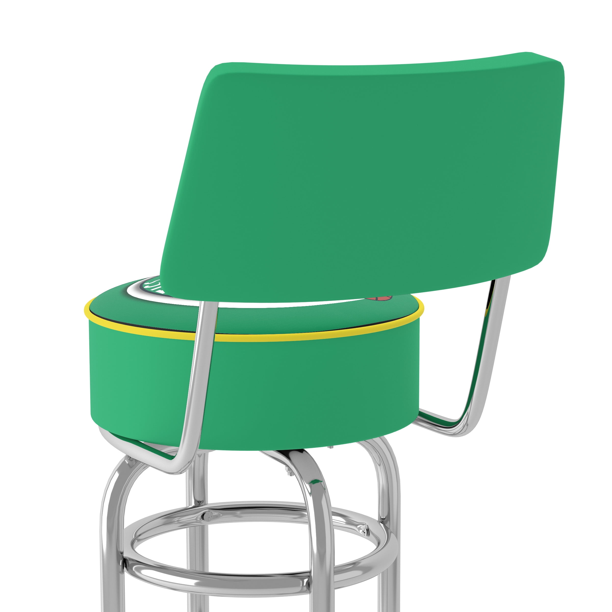 Trademark Gameroom Boston Celtics Logo Bar Stool with Back Rest