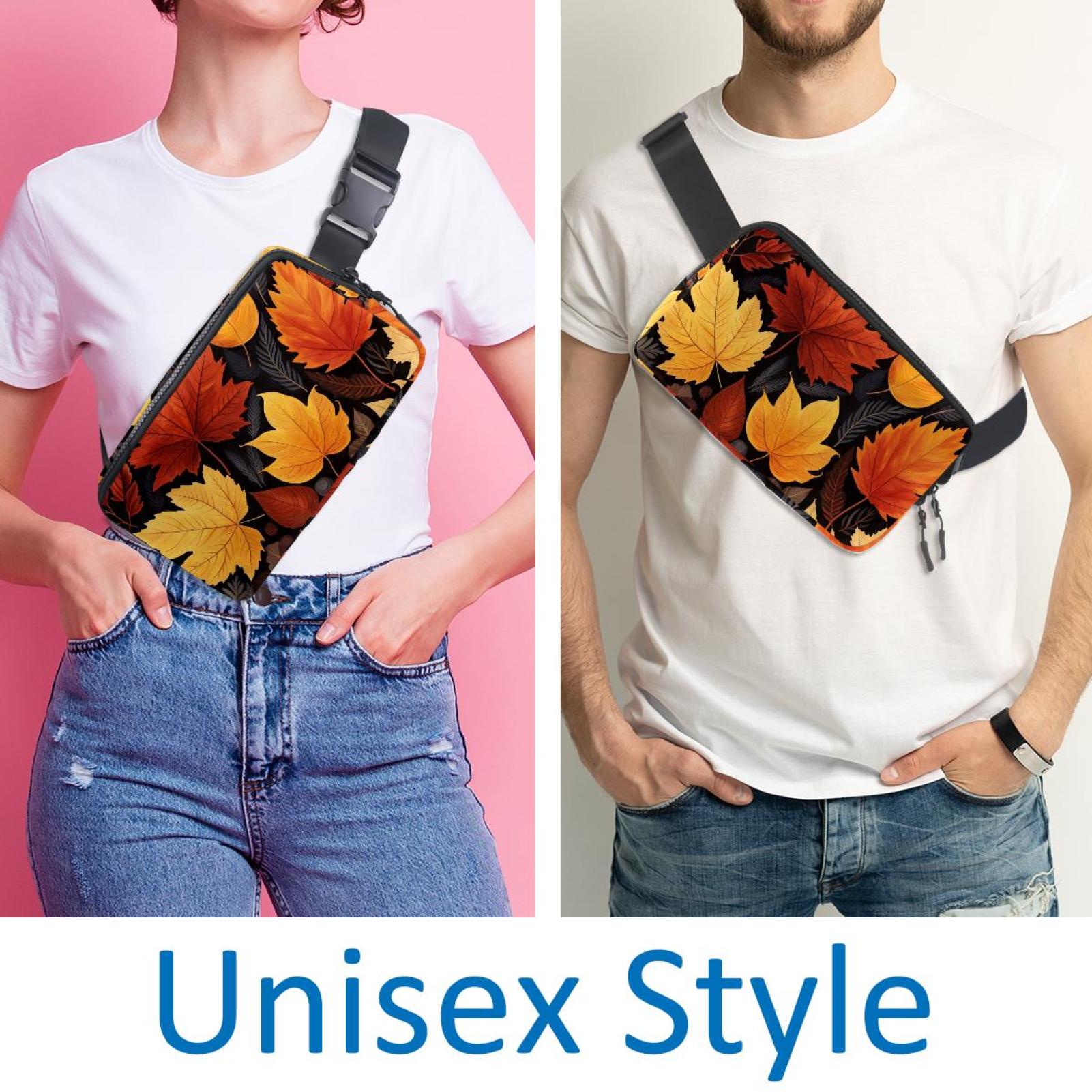 Thanksgiving leaves Waist Pack Running Belt Fanny Packs Lightweight Adjustable with Extension Strap Unisex